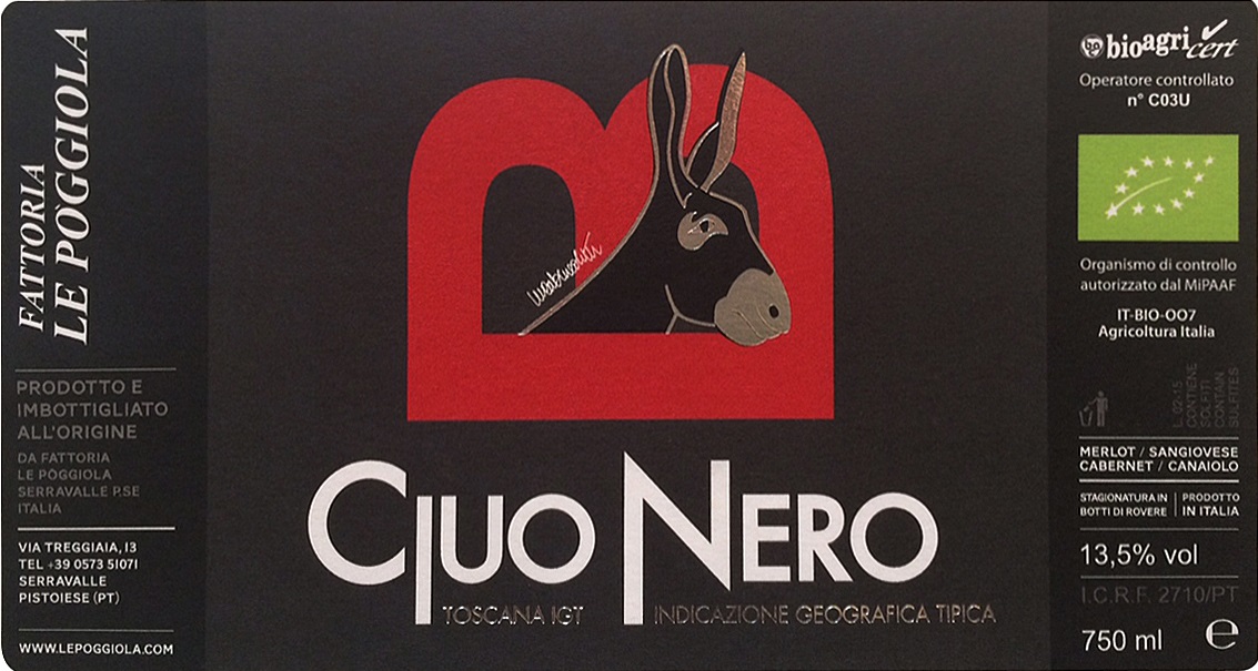 Ciuo Nero 2015 etichetta